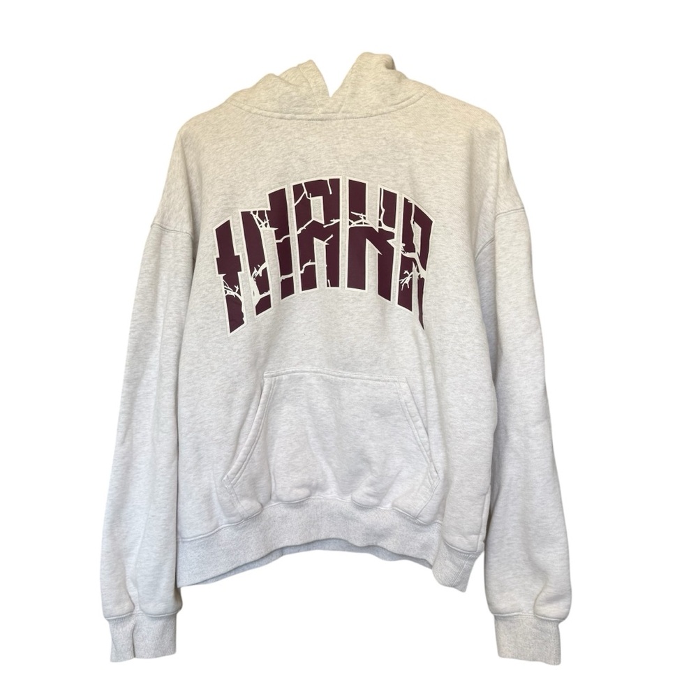 Inaka Power Gray Pullover Heavyweight Hoodie Womens Large